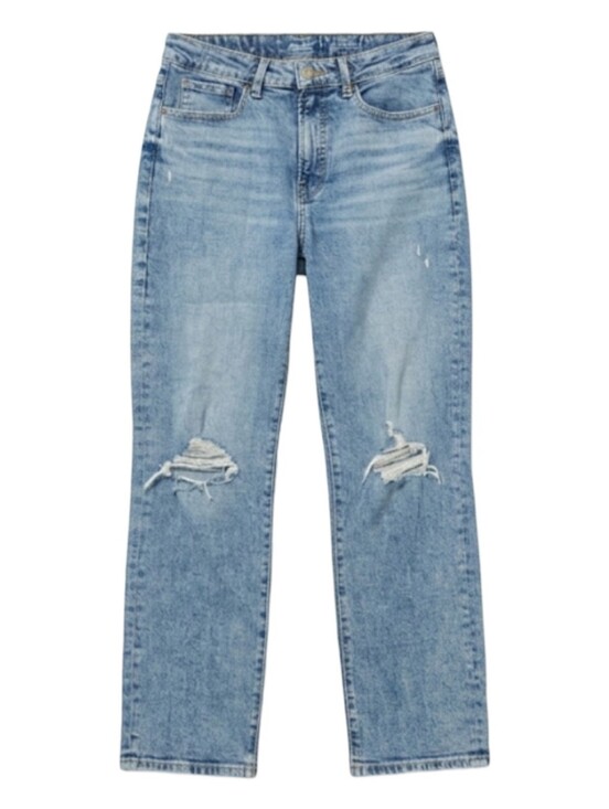 Old Navy Denim - Old Navy O.G. Straight High-Rise Distressed Jeans - Size 8